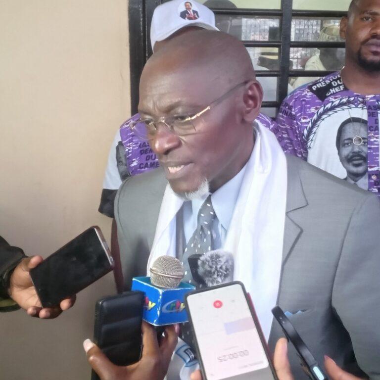 Professeur Roger Nanfosso: battre campagne au sein de son propre parti est également un des défis à relever.