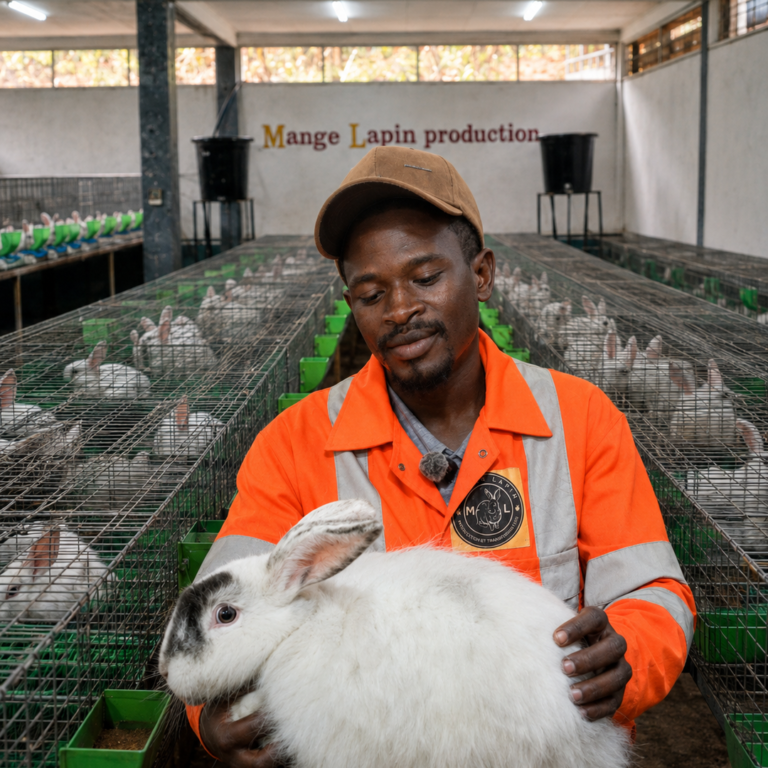 Du doctorat en histoire à la cuniculture : Charles Djonko raconte son aventure avec l&rsquo;élevage du lapin